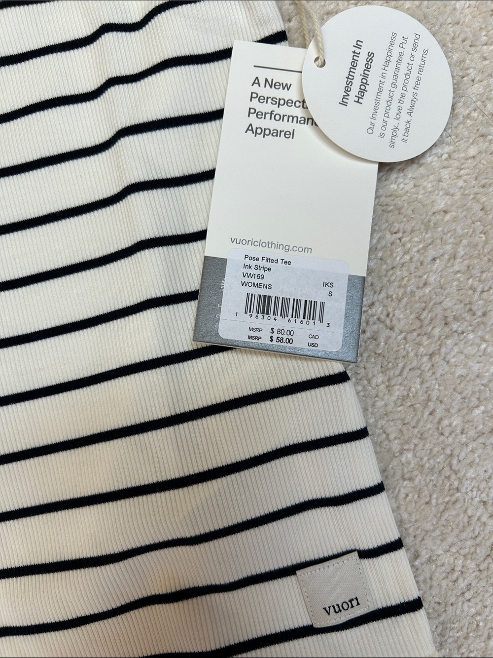 Vuori Pose Fitted Tee-NWT!!! - Picture 6 of 11